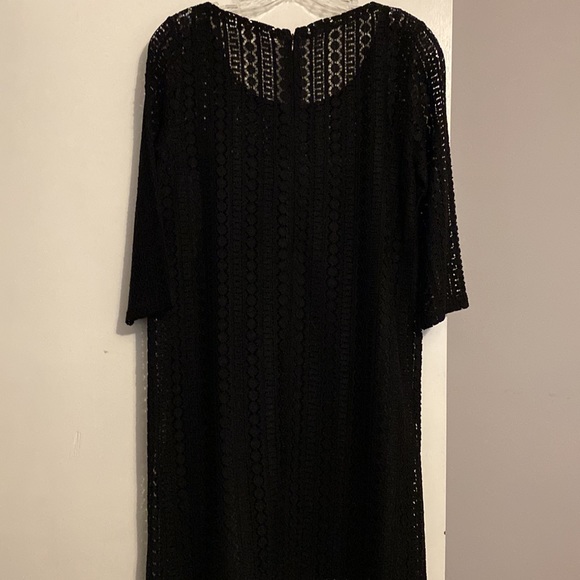 JACK Women’s Black Lace 3/4 Sleeve Dress - Picture 6 of 9